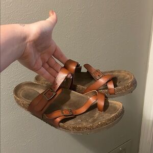 Time and Tru Brown Sandals